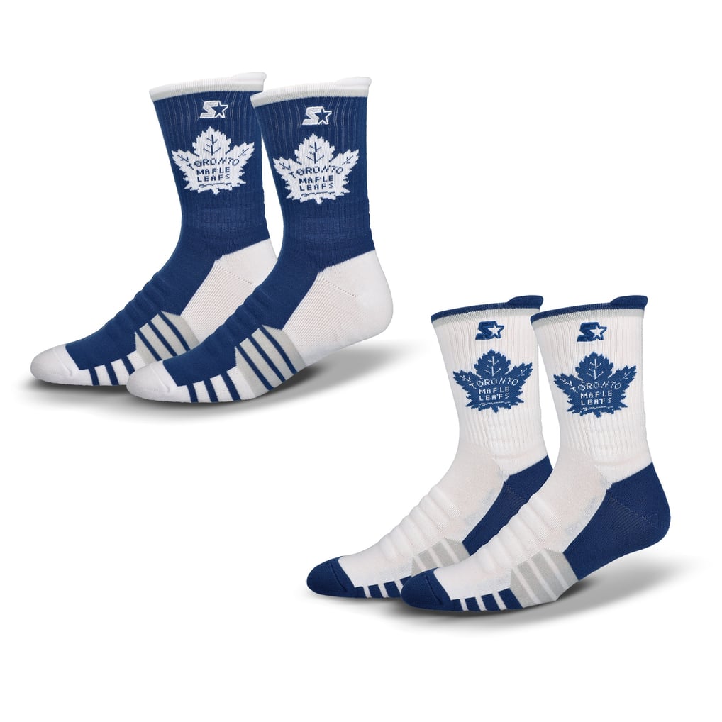  Toronto Maple Leafs Starter Breakaway Crew Sock 2 Pack - Blue/White